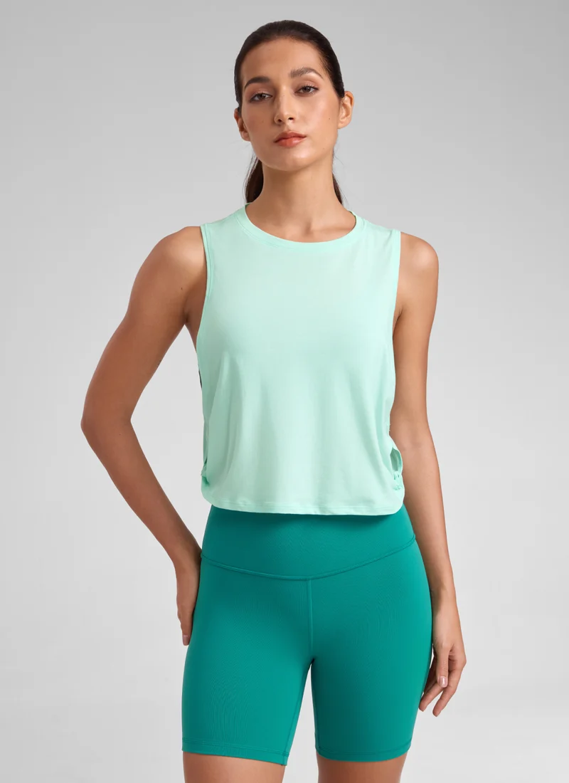 Pima Cotton Crop Deep Armhole Tank