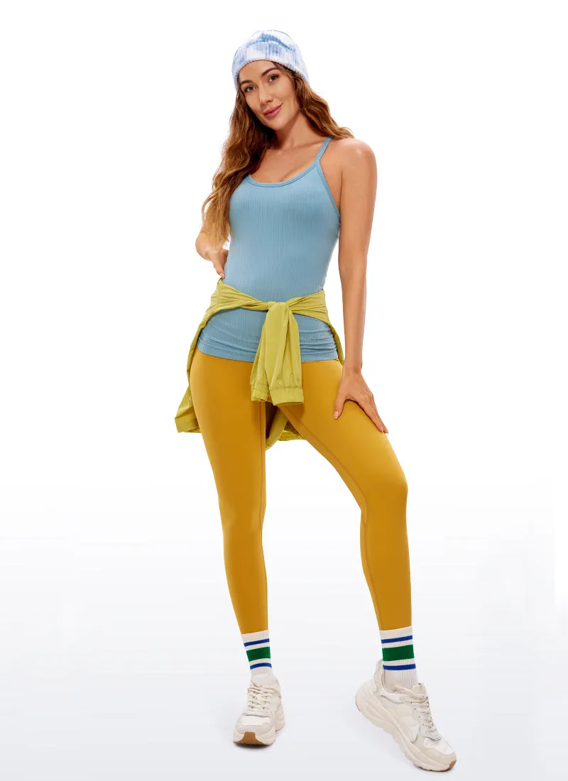 Speedy Seamless Built in Bra Pure color Tank