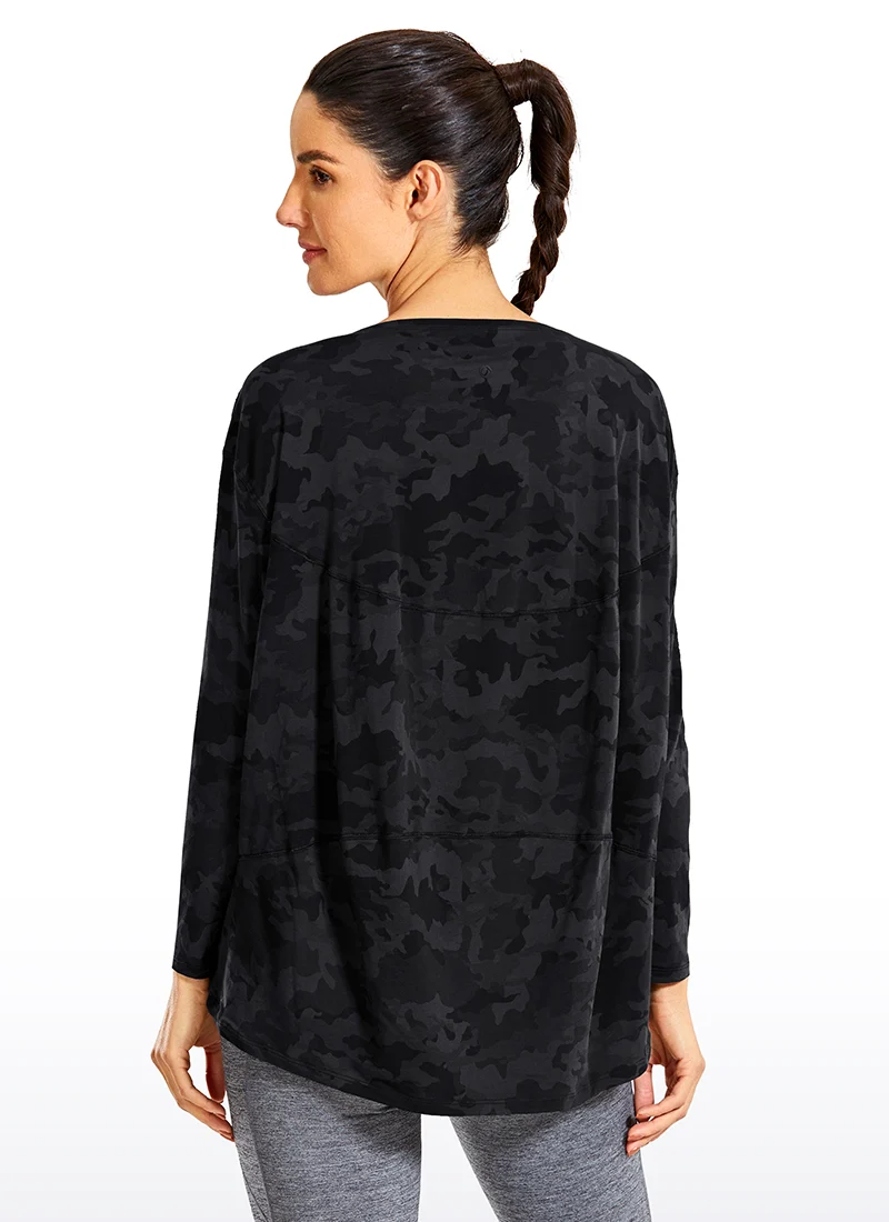 Pima Cotton Boat Neck Long Sleeve