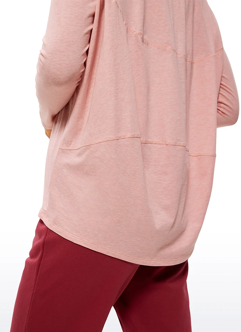 Pima Cotton Boat Neck Long Sleeve