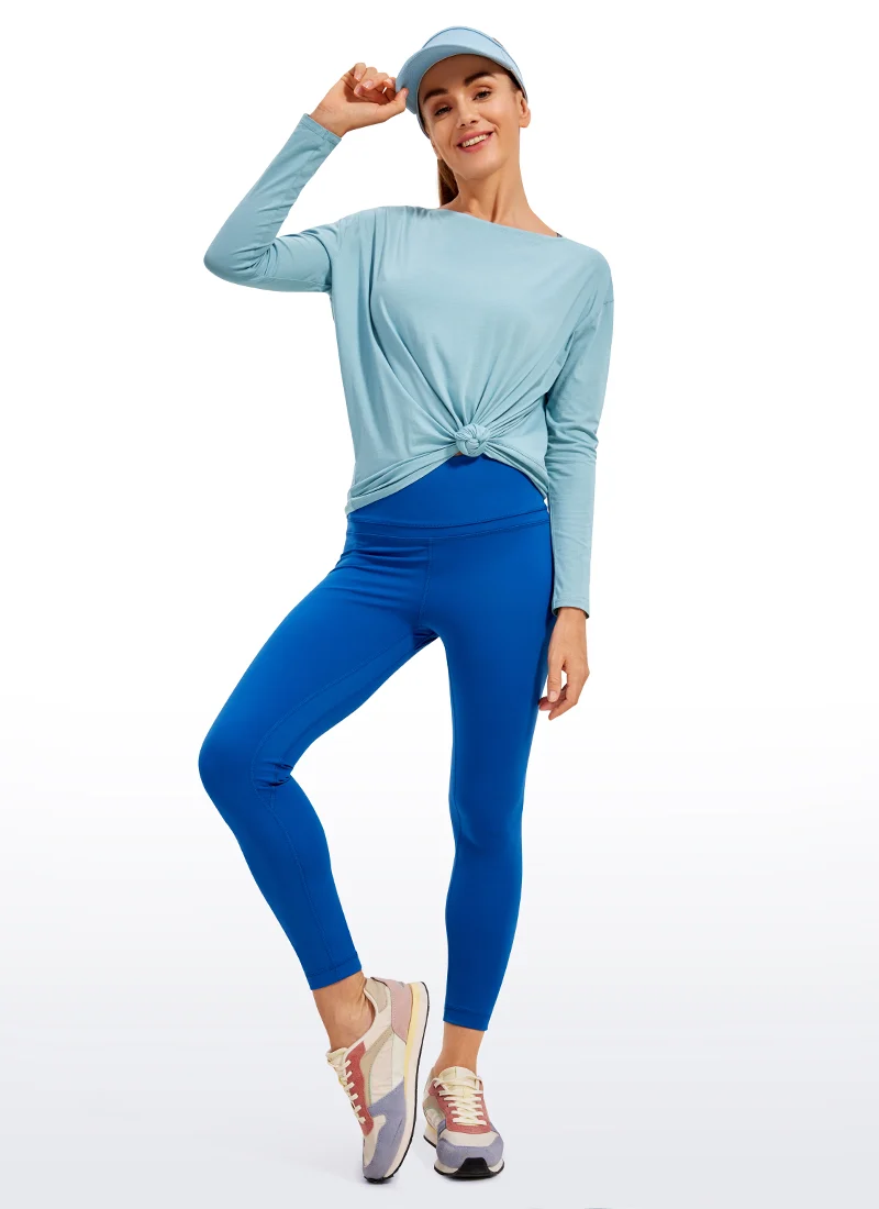 Pima Cotton Boat Neck Long Sleeve
