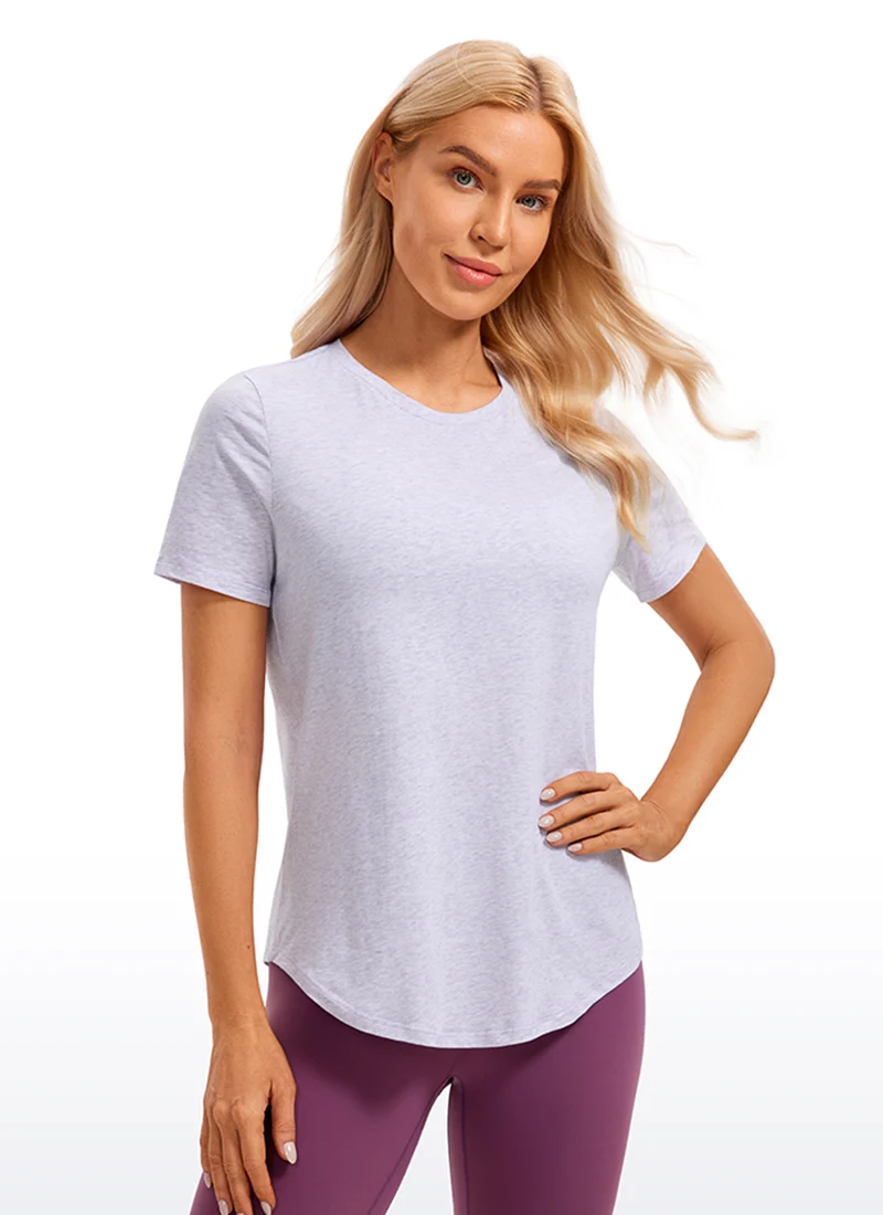 Pima Cotton Round Neck Short Sleeve