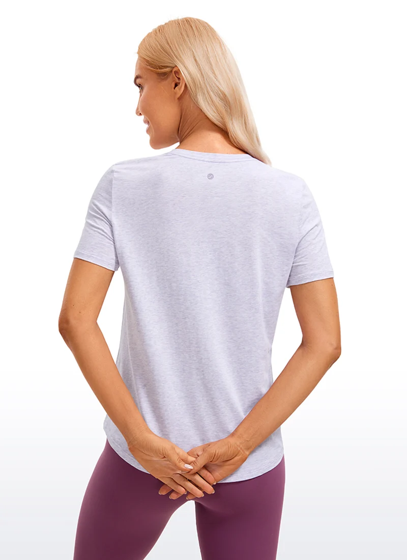 Pima Cotton Round Neck Short Sleeve
