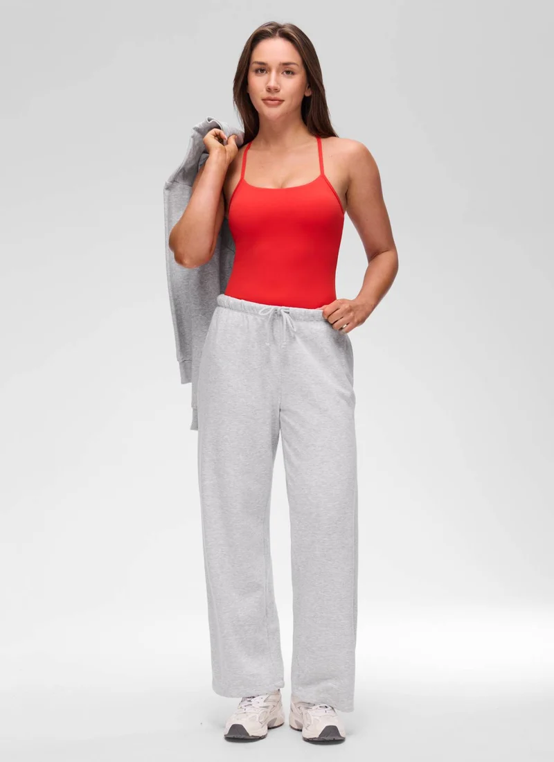 Butterluxe Waist Length Y Back Built in Bra Tank