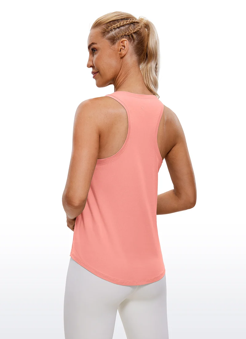 Pima Cotton Hip Length Racerback Tank