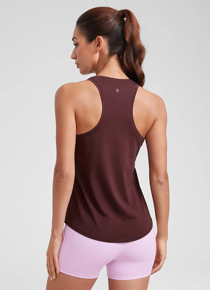 Pima Cotton Hip Length Racerback Tank