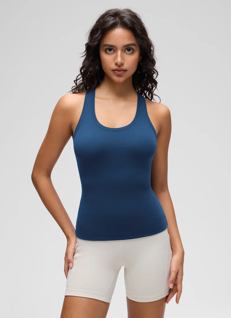 Butterluxe Racerback Waist Length Tank