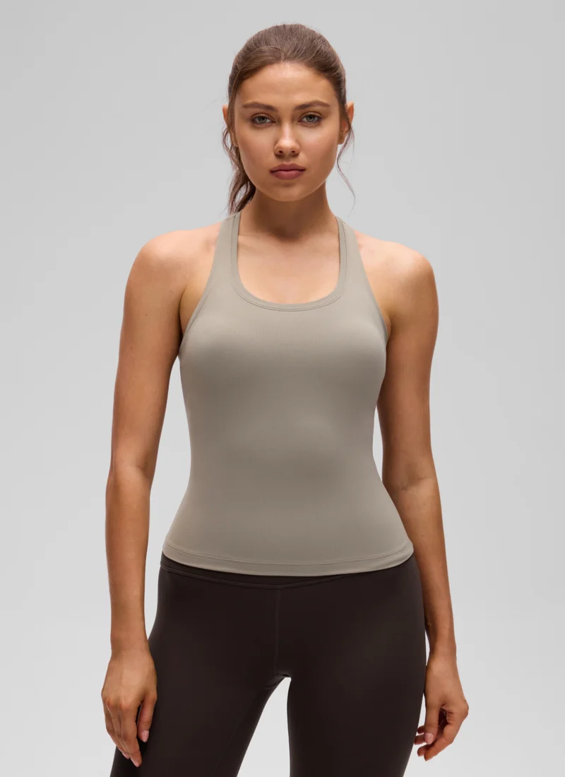 Butterluxe Racerback Waist Length Tank