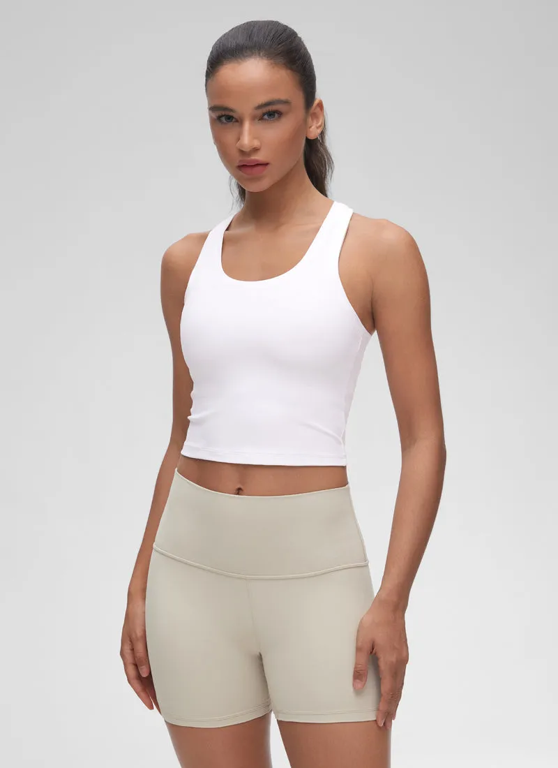 Butterluxe Cropped Racerback Tank