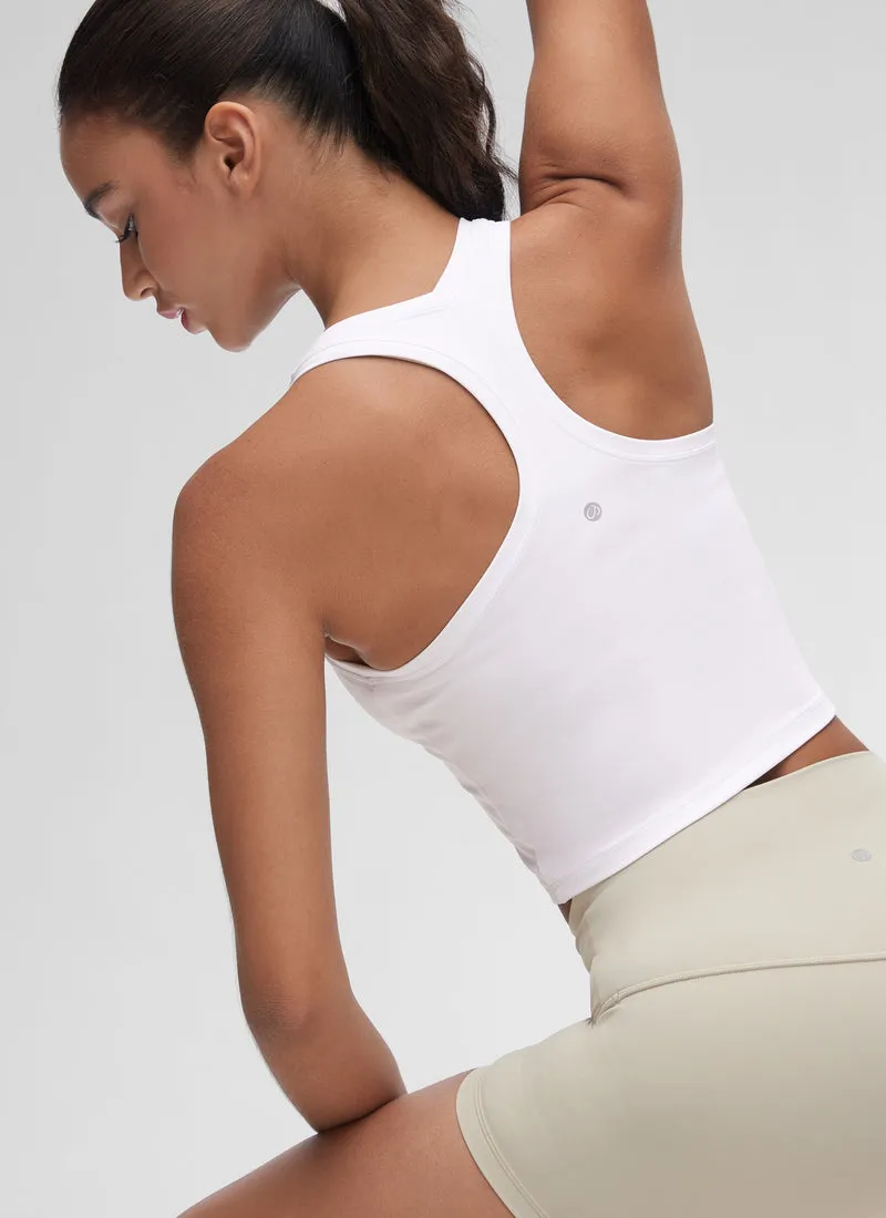 Butterluxe Cropped Racerback Tank