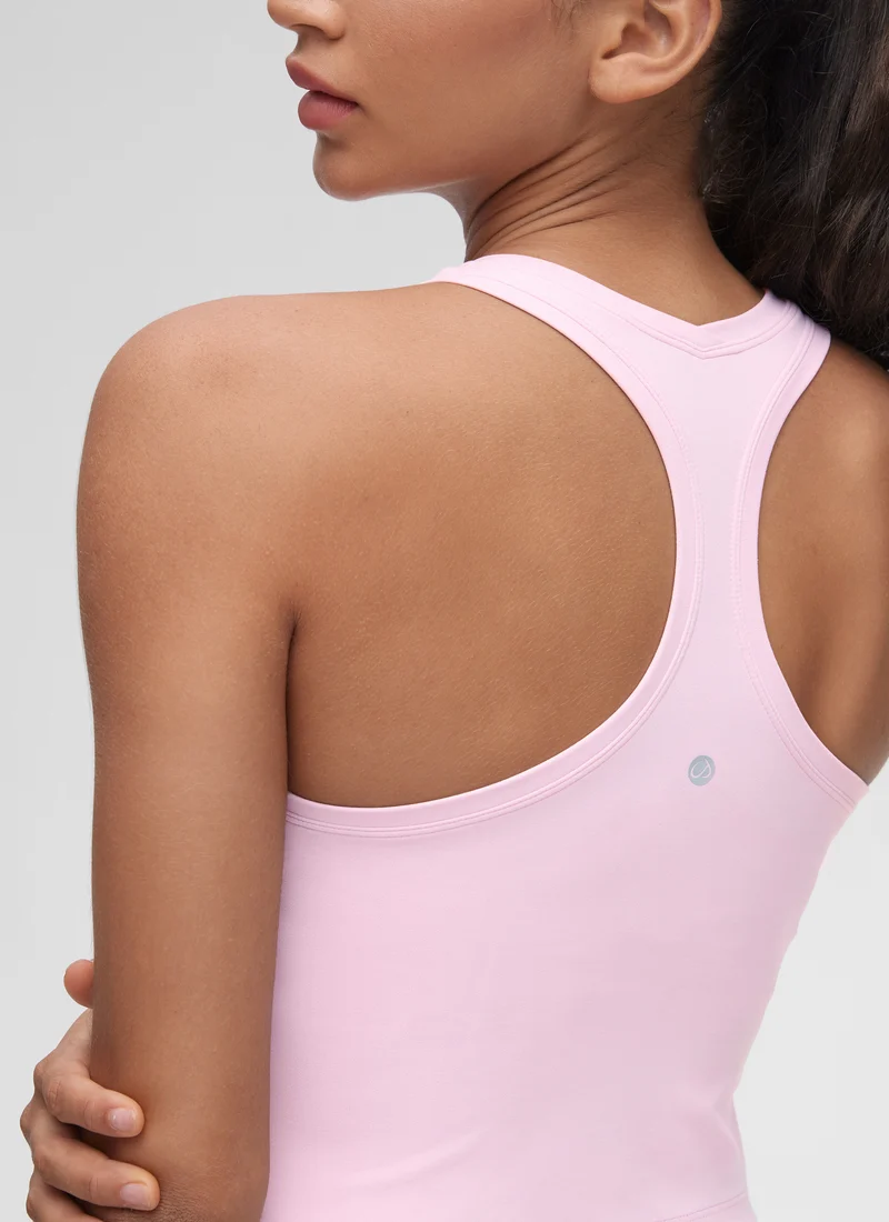 Butterluxe Cropped Racerback Tank