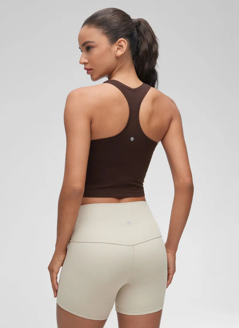 Butterluxe Cropped Racerback Tank