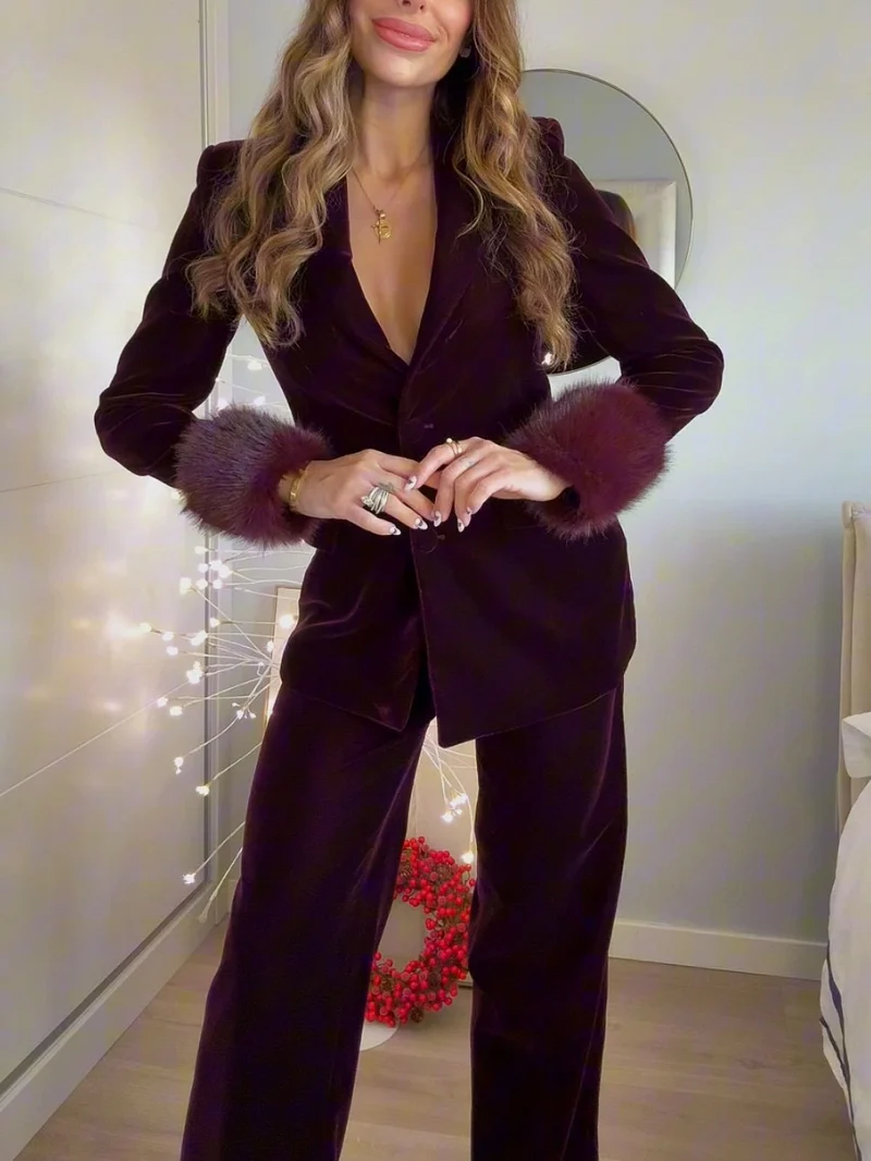 Elegant High-Waist Wide-Leg Pants