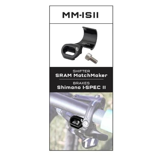 Adaptateur de Fixation WOLF TOOTH ShiftMount MM-ISII SRAM MatchMaker X Shifter > Frein Shimano I-SPEC II