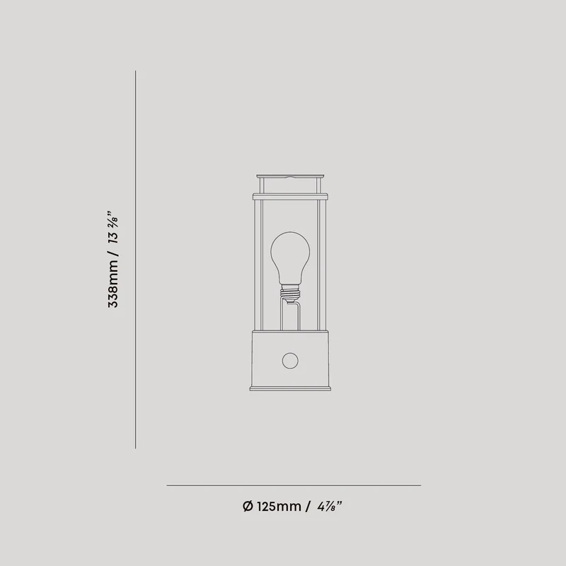 The Muse 1.0 Portable Lamp in Candlenut White