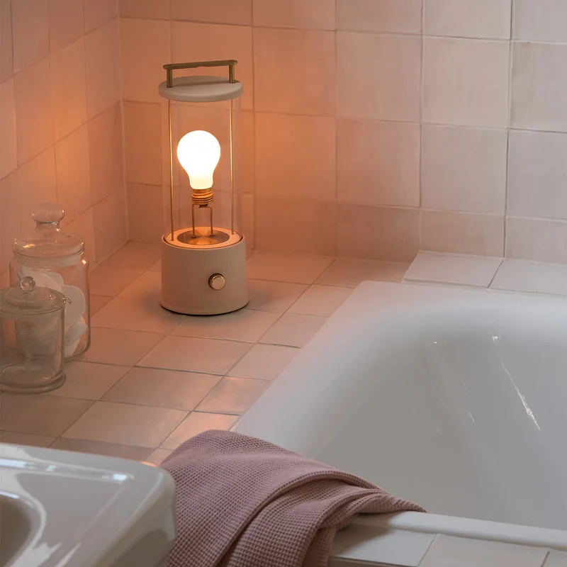 The Muse 1.0 Portable Lamp in Setting Plaster Pink