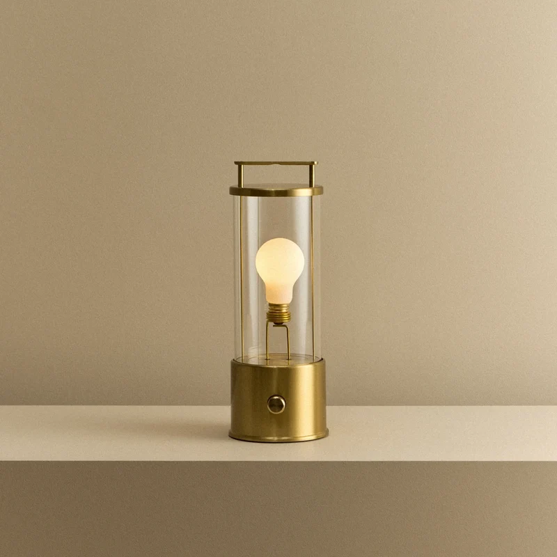 The Muse 1.0 Portable Lamp in Solid Brass