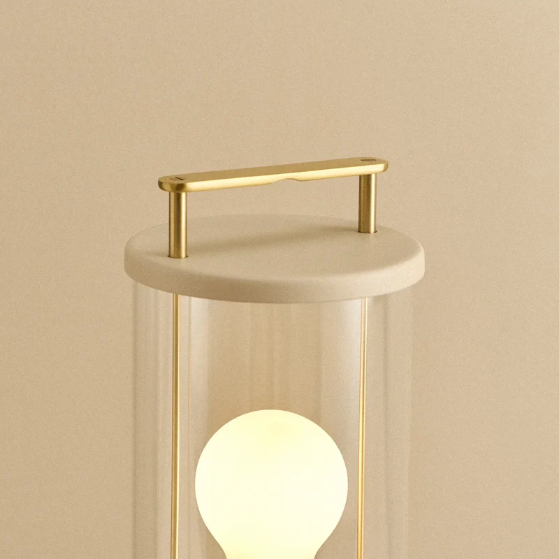 The Muse 2.0 Portable Lamp in Setting Plaster Pink
