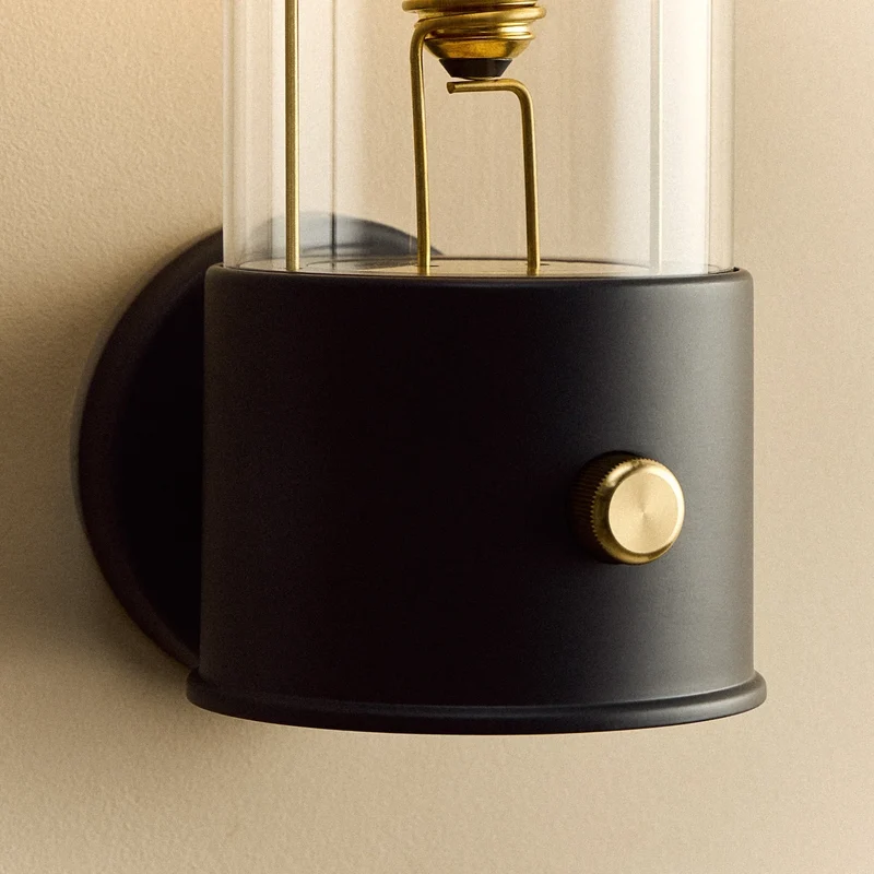 The Muse Wall Light in Hackles Black