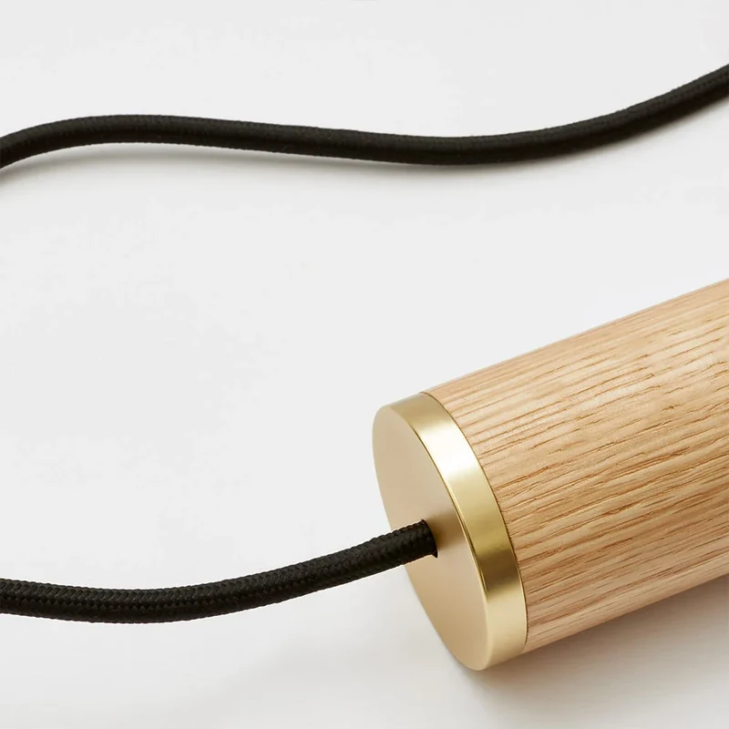 The Original Nine Pendant in Oak + Sphere IV