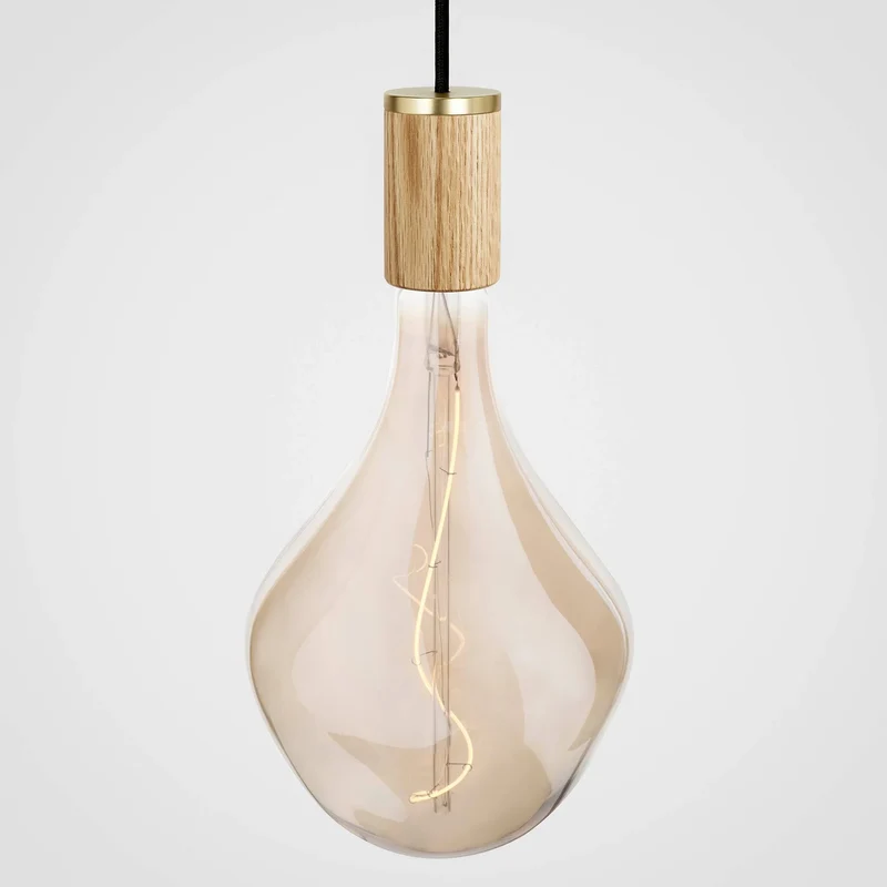 The Original Nine Pendant in Oak + Voronoi II