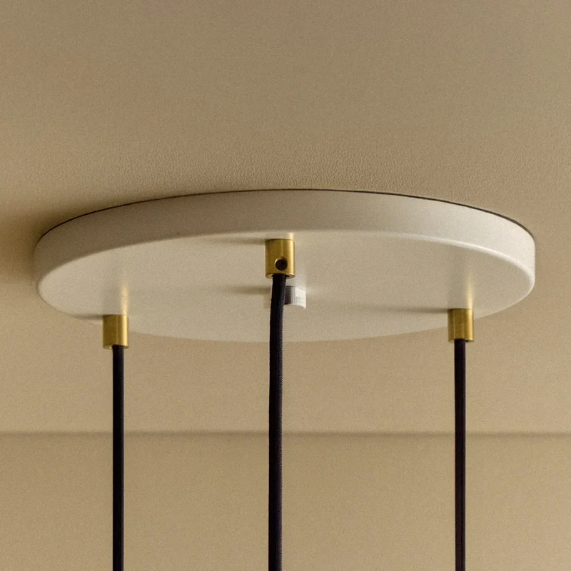 Triple Pendant in Brass + Voronoi II