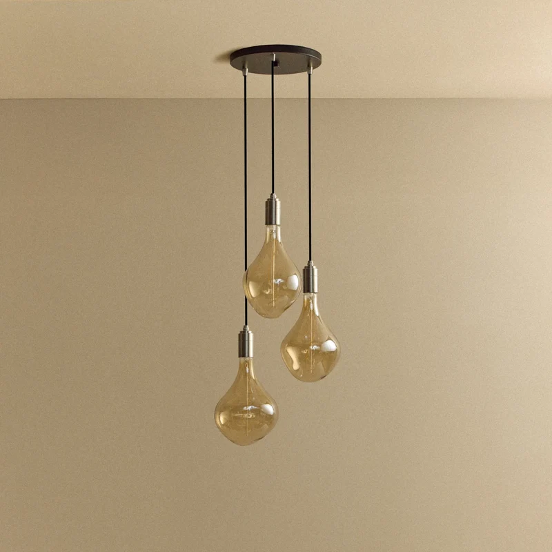 Triple Pendant in Stainless Steel + Voronoi II