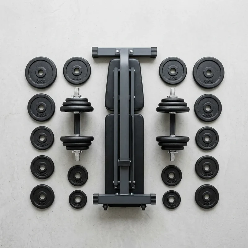 Pack Force — Banc + Haltères