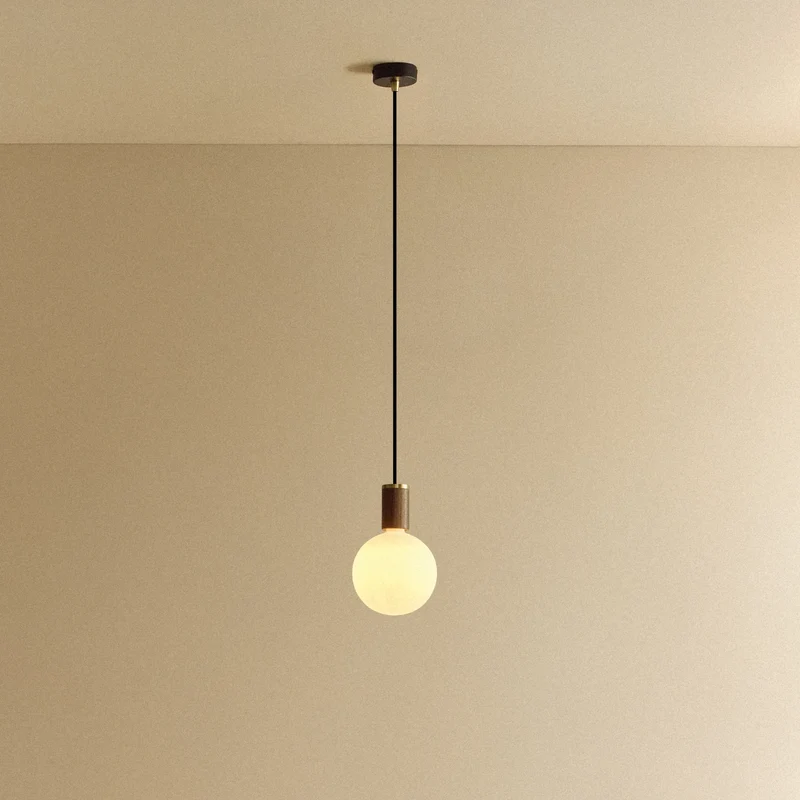 Sphere IV Pendant Light in Walnut