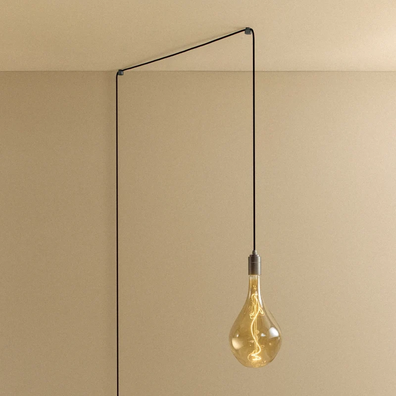 Voronoi III Plug-In Pendant in Graphite