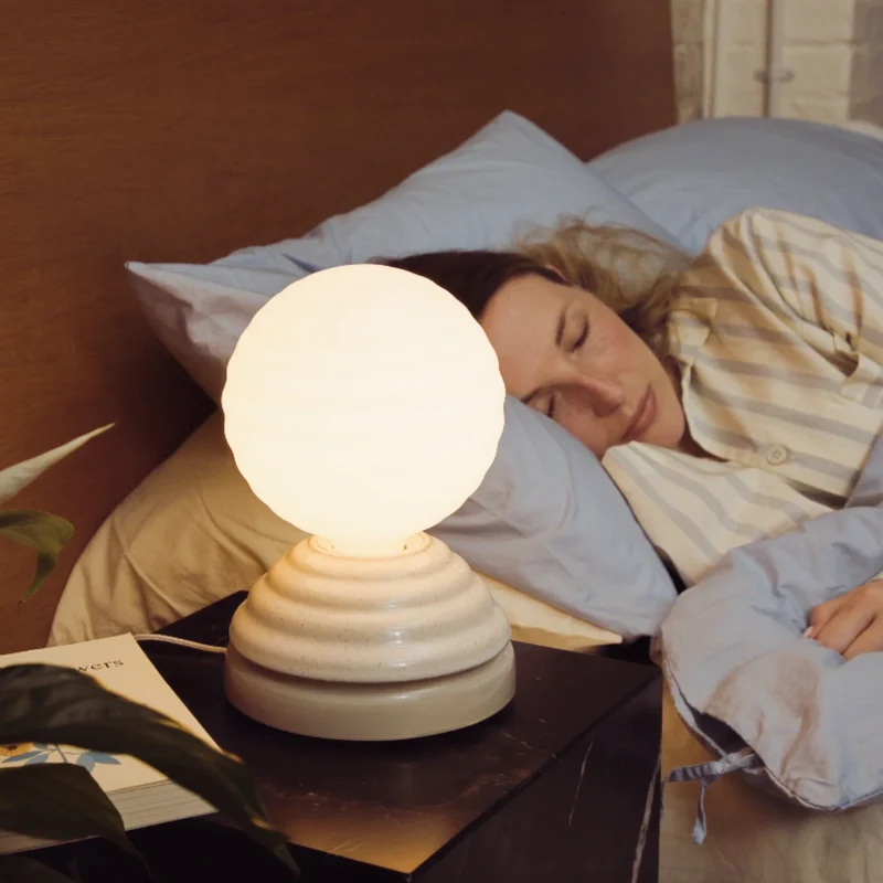 Wake Sleep Light in Pebble White - Set of 2