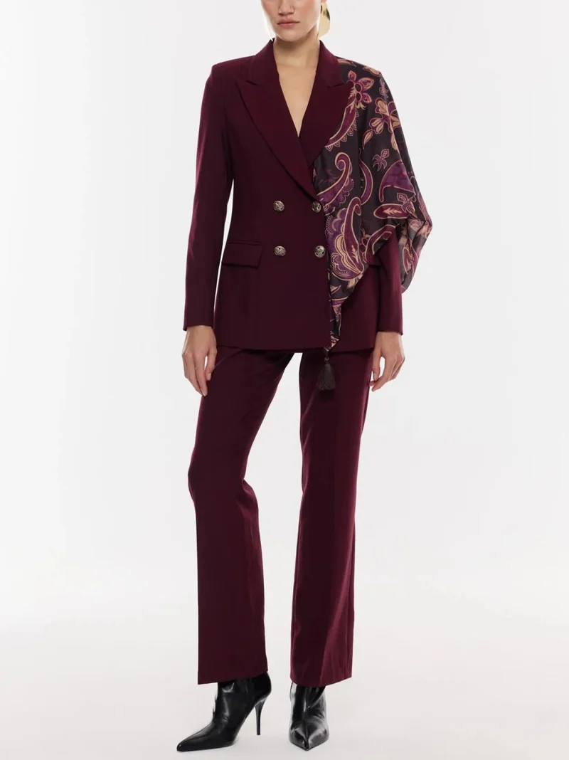 Elegant High-Waist Straight-Leg Trousers