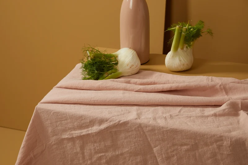 Nappe " à taaable ! " - Rose poudré