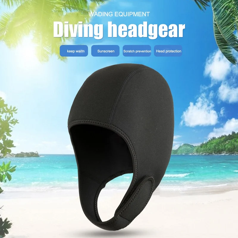 Unisexe néoprène plongée sous-marine casquette équipement de plongée chapeau capuche hiver nager chaud surf chapeaux accessoires de natation