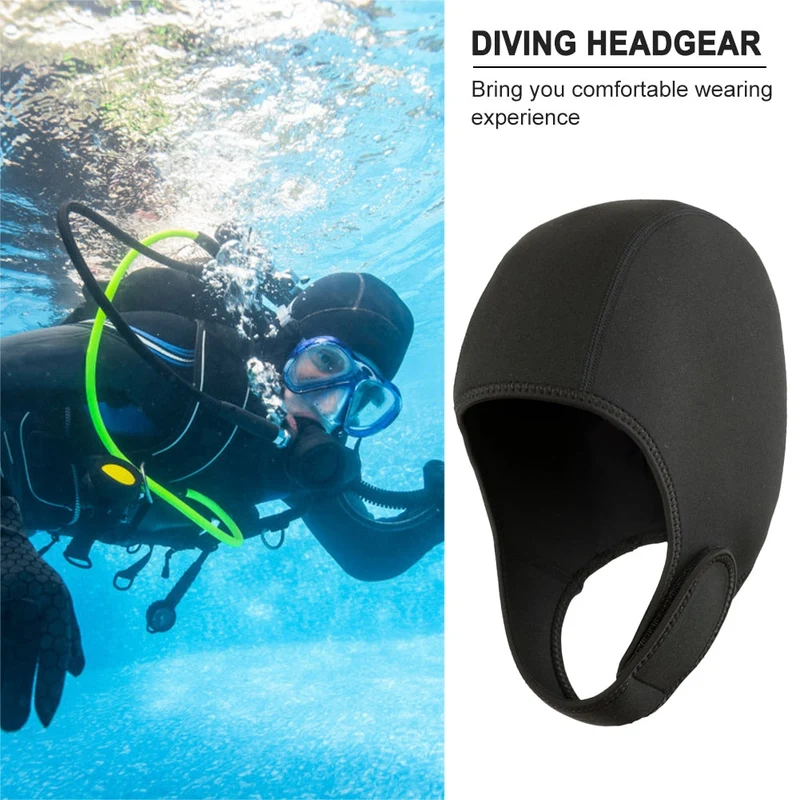 Unisexe néoprène plongée sous-marine casquette équipement de plongée chapeau capuche hiver nager chaud surf chapeaux accessoires de natation