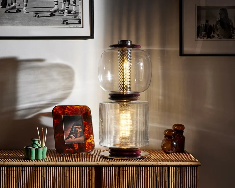 Loulou Floor Lamp - Aubergine