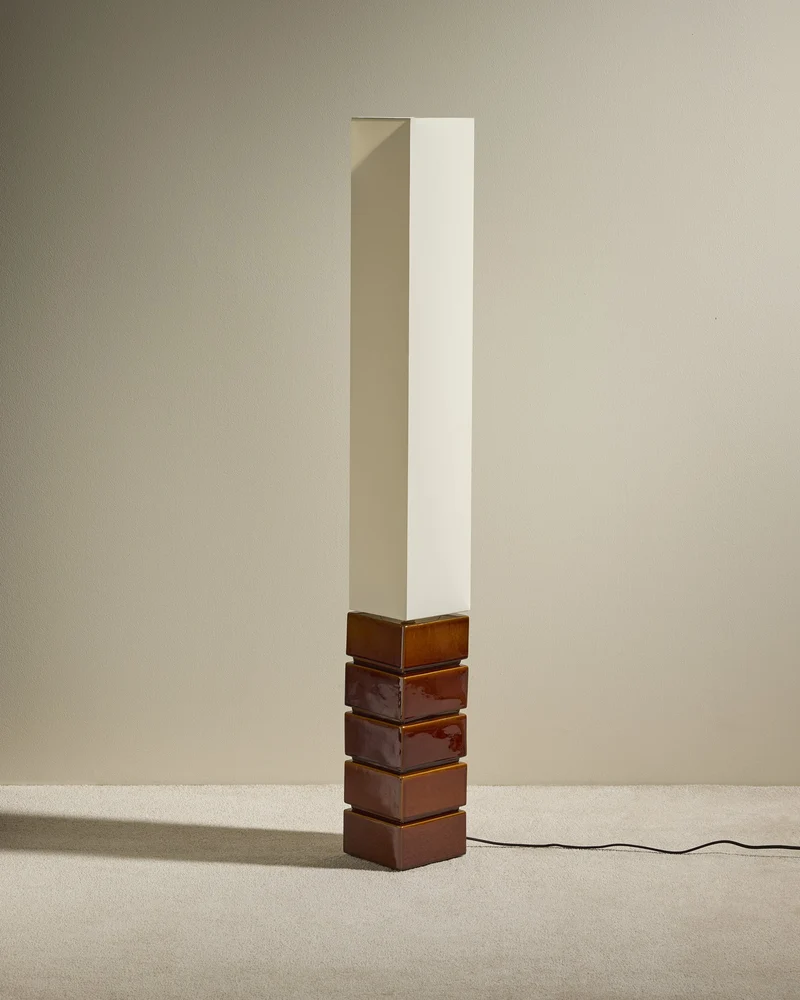 Tower Floor Lamp - Hazelnut