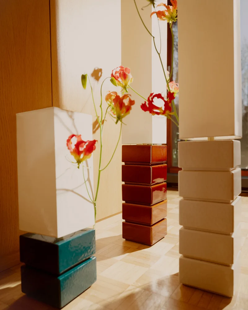 Tower Lamp - Sarah Blue
