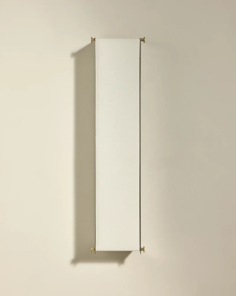 Boxie wall light - Brushed stainless steel
