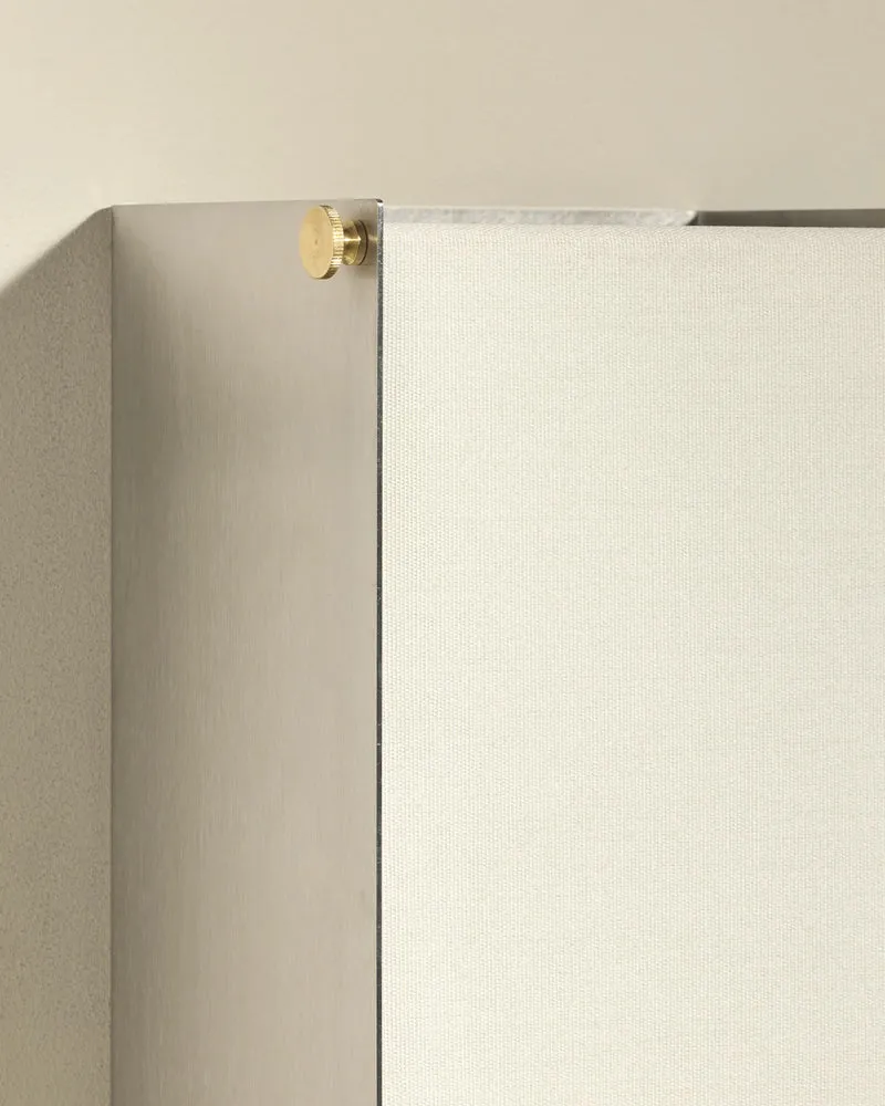 Boxie wall light - Brushed stainless steel