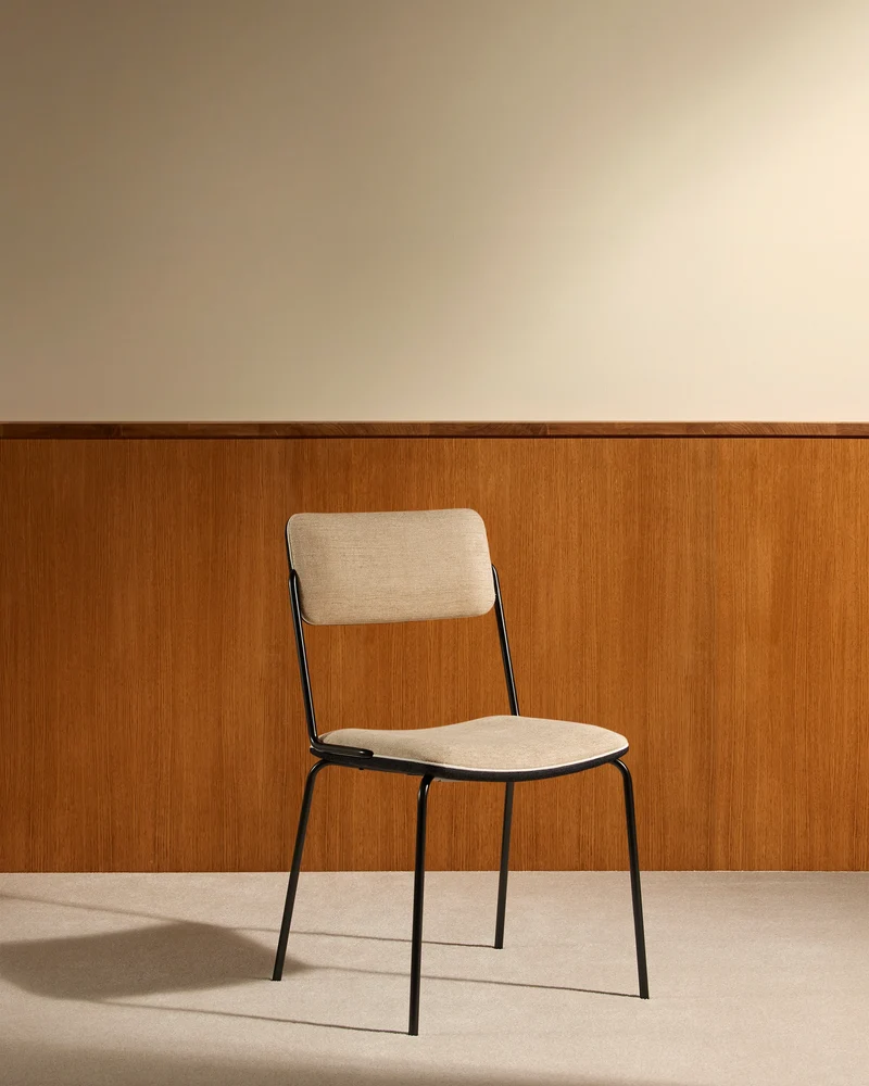 Double Game Chair - Black / Linen