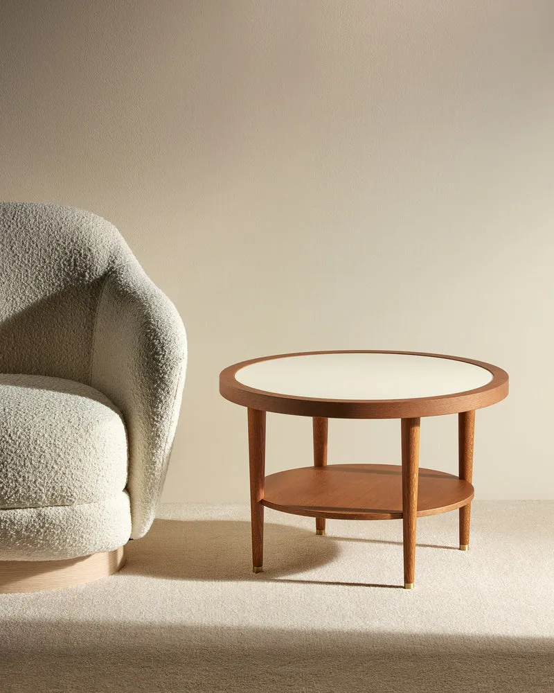 Puzzle Round Coffee Table - Ecru