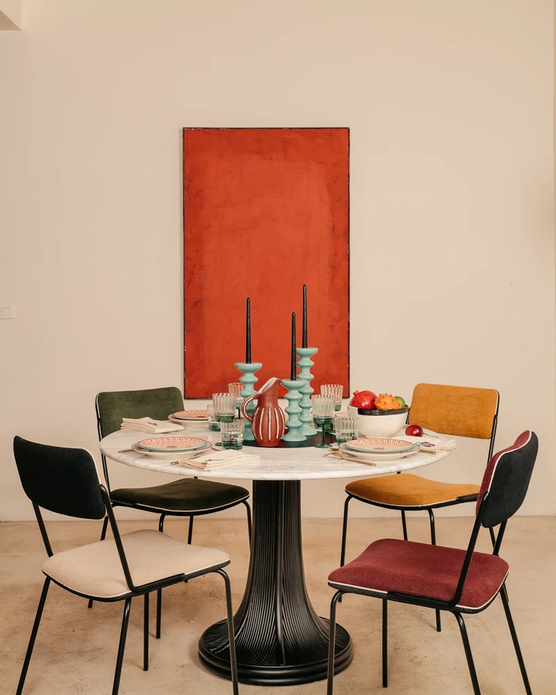 Double Game Chair - Black / Ochre