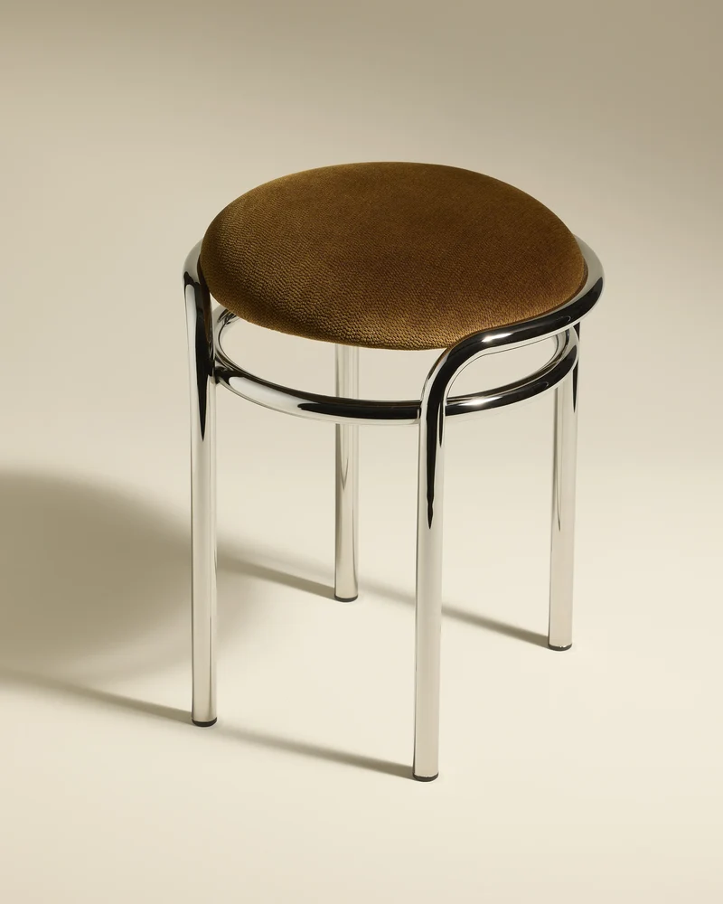Moon Stool - Chrome