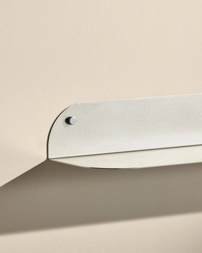Tokyo wall shelf - Brushed stainless steel
