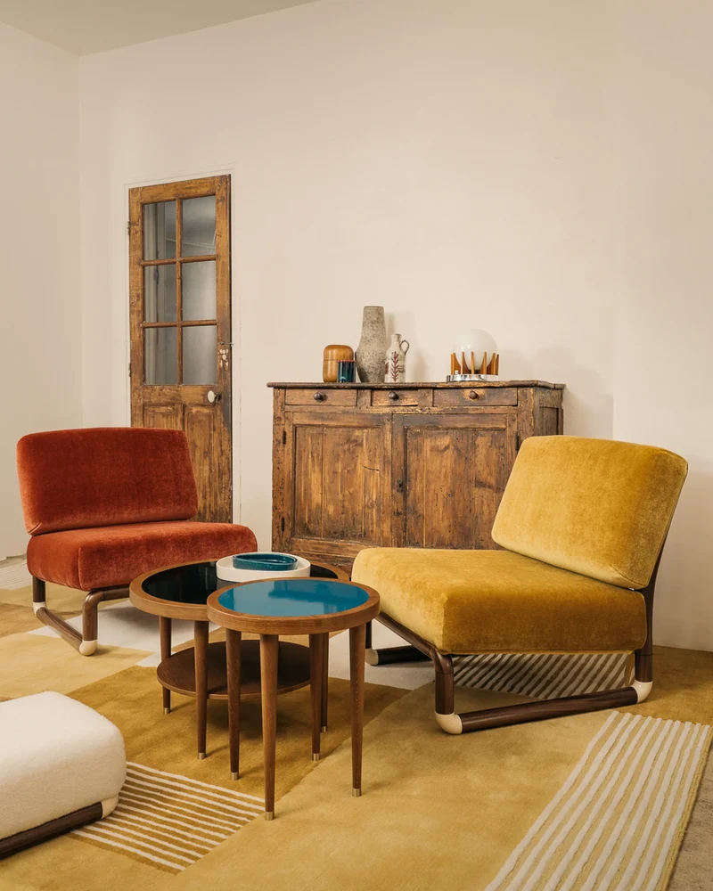 Boro Rug - Ochre