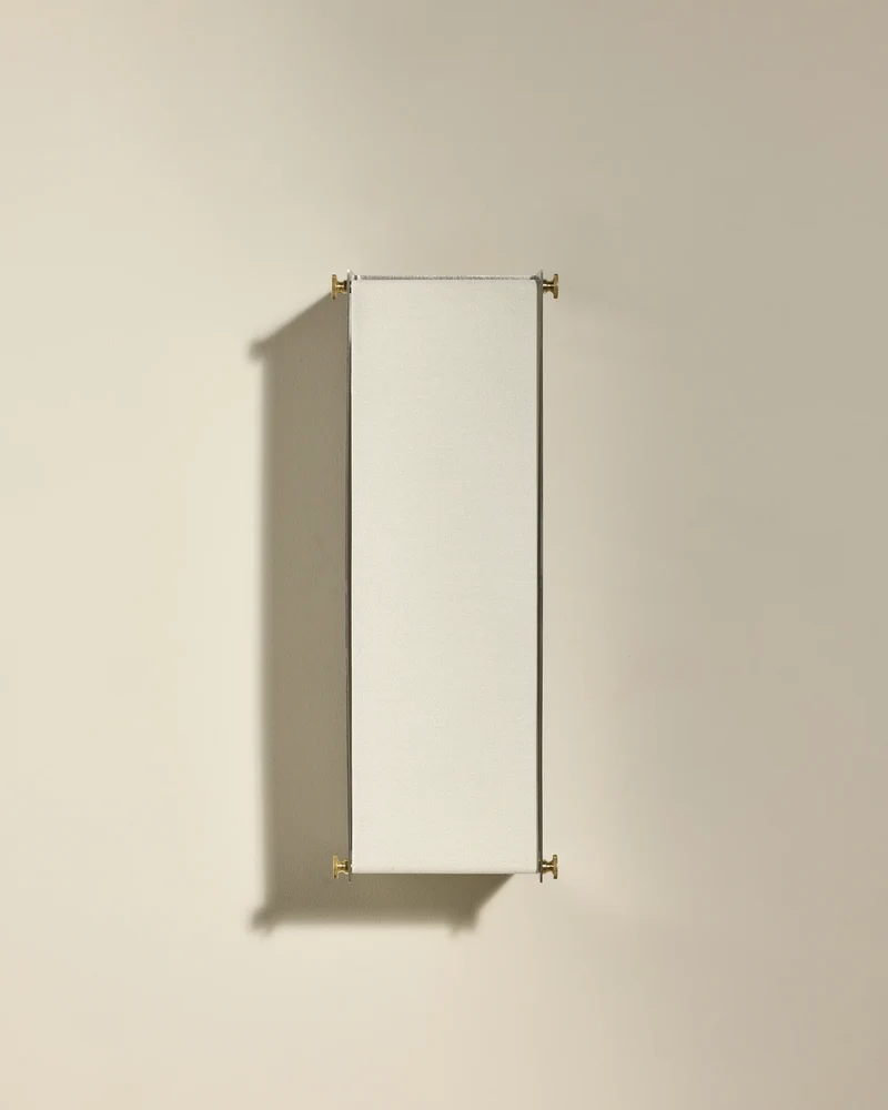 Boxie wall light - Brushed stainless steel