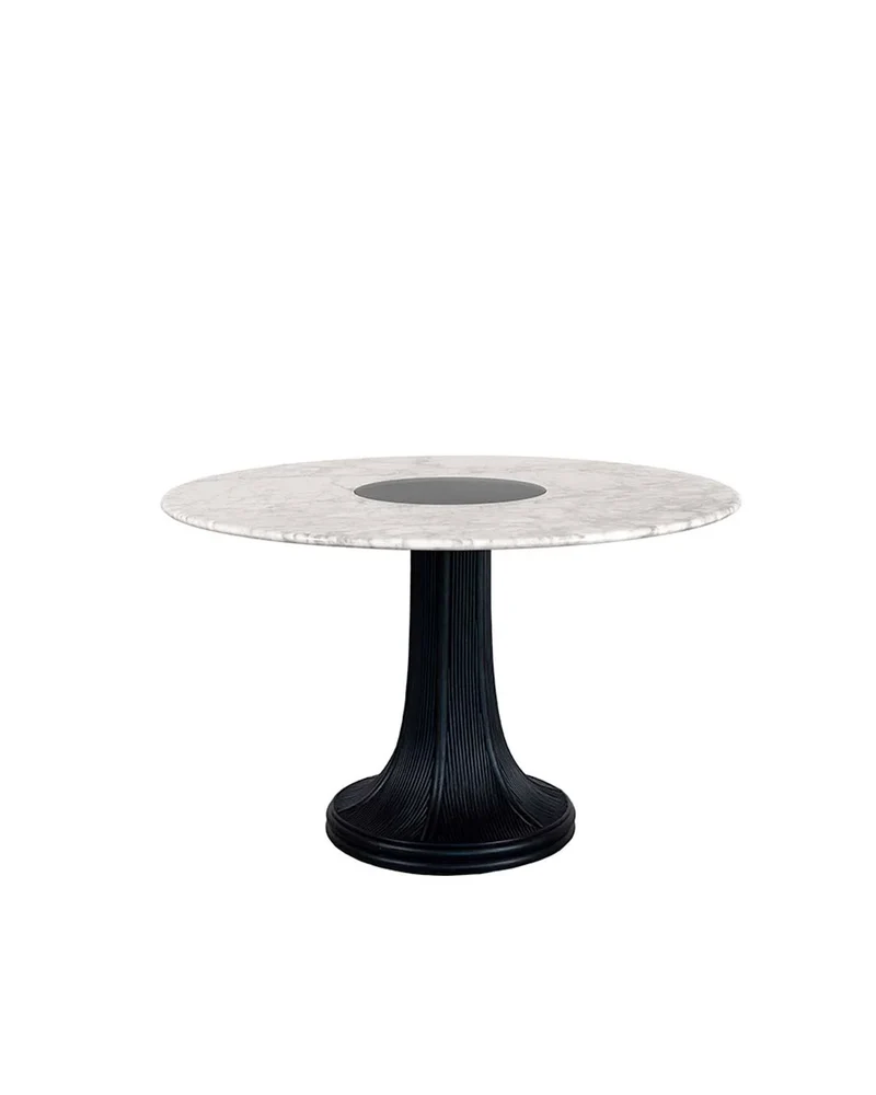 Riviera Table - Black / Black Marble