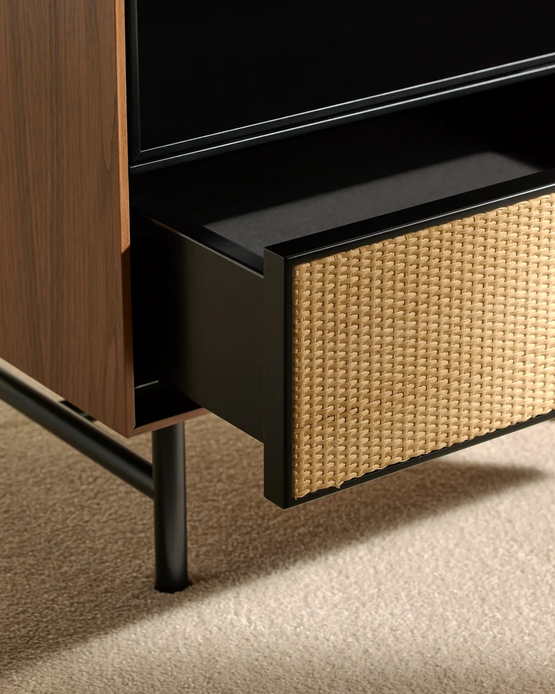 Essence Bedside Table - Walnut