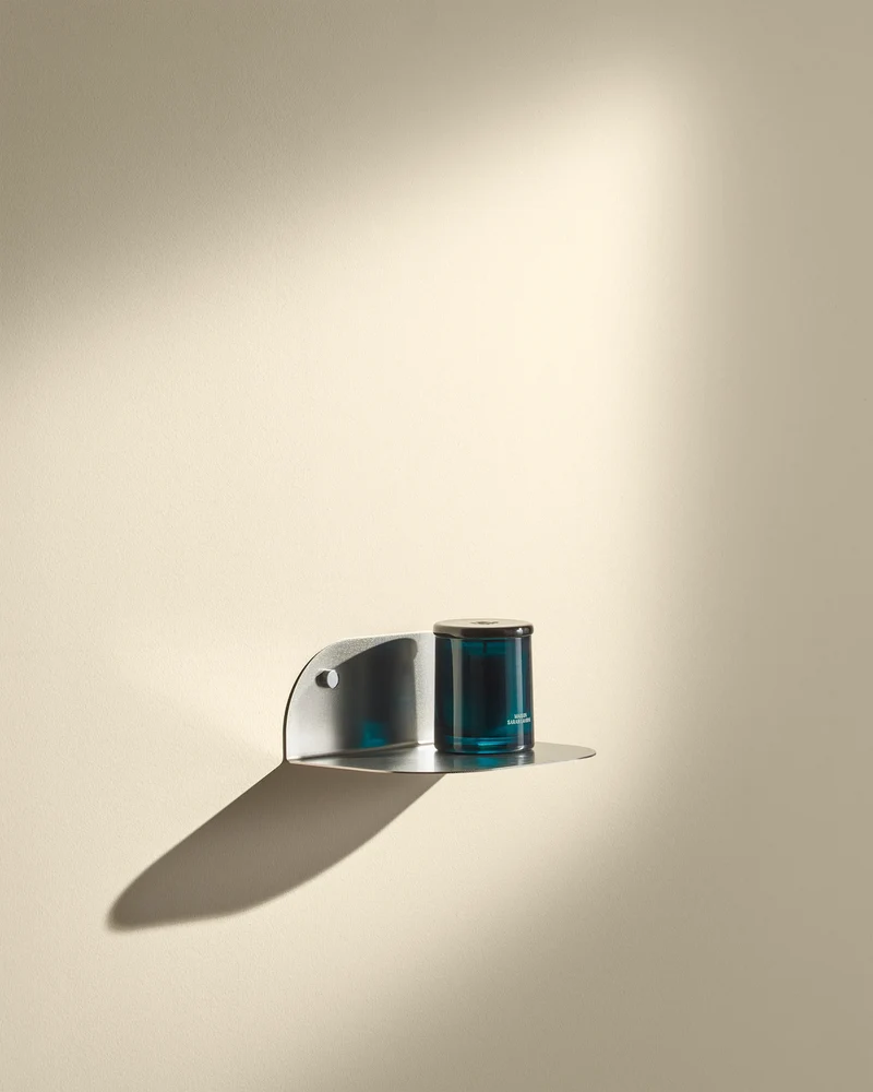 Tokyo wall shelf - Brushed stainless steel